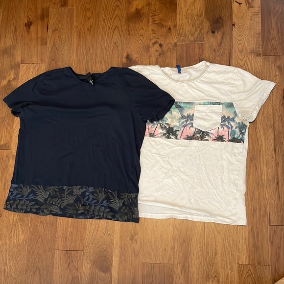 Mens H&M tshirts x2 - Picture 1 of 7